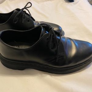 Doc Martens 3 Eye Leather Oxford Black Mono